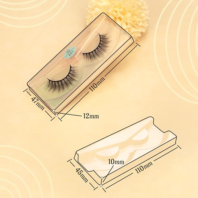 FARRED Wholesale False Lashes 10 Pairs 10 Styles Medium Length Vegan Eyelashes Fluffy Volume Strip Lashes Bulk 10 Portable Boxes Fake Eyelashes Mixed Natural Look 3D Faux Mink Lashes (mix 10pairs)
