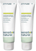 ATTITUDE Hair Conditioner, 8 Fl Oz, Pack of 2, Plant and Mineral-Based | Avocado Oil | For Sensitive Skin | Nourishing | Vegan