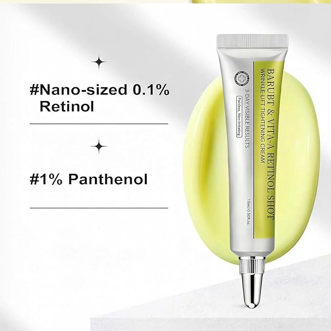 Retinol Shot Tightening Booster - Pore Minimizer, Firm Skin with Retinol & Panthenol, Facial Retinal Serum, Moisturizes Skin Smoother, Fine Lines & Wrinkles Less Noticeable, 3PCS - 0.5fl.oz.*3