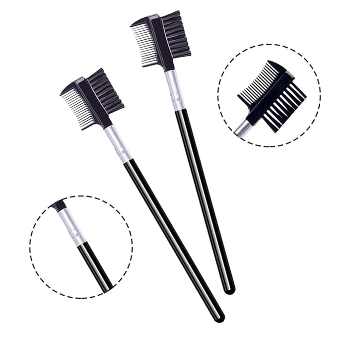 Eyelash Comb and Eyebrow brush, Eyelash Brush Comb Set (10PCS)