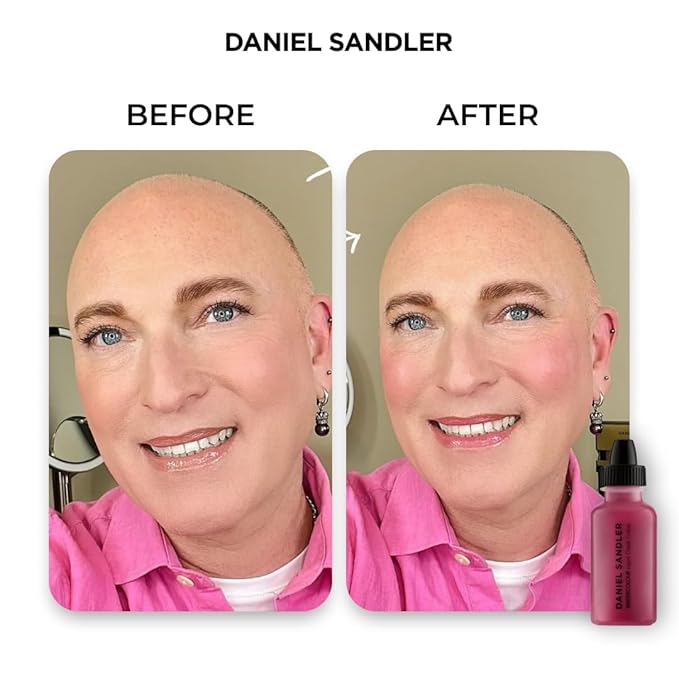 Daniel Sandler Watercolor Liquid Blush — Buildable, Blendable & Long-Lasting Liquid Blush for Cheeks, Lips, & Eyes — Lightweight & Water Resistant — For All Skin Types — Divine