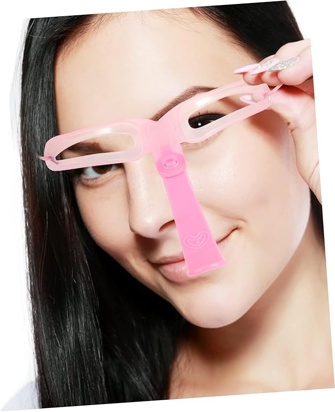 Eyebrow Stencils, Eyebrow Template, Eyebrow Shaping Kit, 8 Styles Reusable Eyebrow Stencil with Handle and Strap, Washable