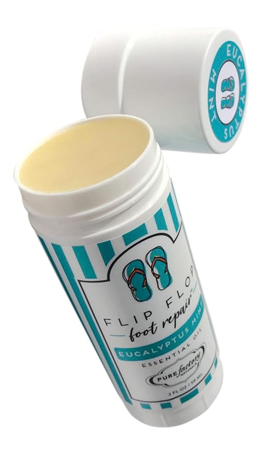 Foot Balm Moisturizer For Rough Heels & Dry, Cracked Feet Get Your Feet Ready for Summer With Our Eucalyptus Mint Flip Flop Foot Repair