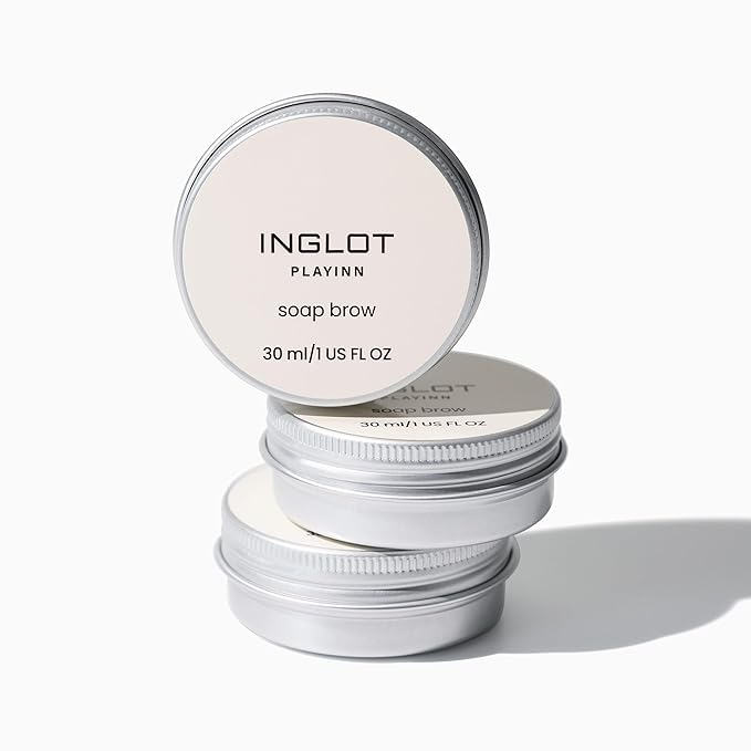 INGLOT Playinn Soap Brow - Eyebrow Styling | Fixing Brow Wax | Long-Lasting Lamination Effect | Precise Styling | 1 US FL OZ