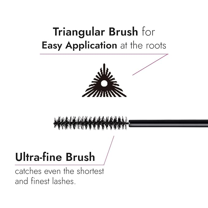 KISSME Heroine Make Micro Mascara Advanced Film EX, Enhance every lash with an Ultra-fine brush type, Black