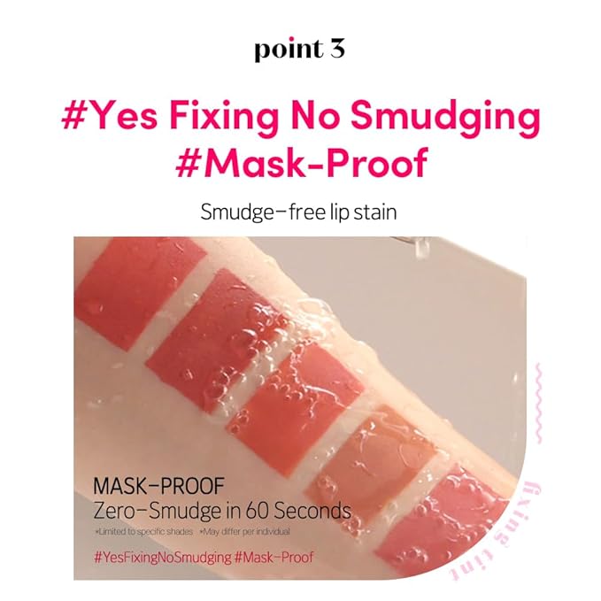 ETUDE Fixing Tint #01 Analog Rose (4g) | Long Lasting High Pigmented Liquid Lipstick | Waterproof Lightweight Matte Finish Lip Stain | Full Coverage | Korean Makeup, Kbeauty