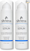 Vibriance Retinol Serum for Face - Reduces Appearance of Deep Wrinkles and Large Pores, Enhances Tone, Improves Complexion - Sensitive, Mature Skin Night Cream - 1 fl oz (Pack of 2)