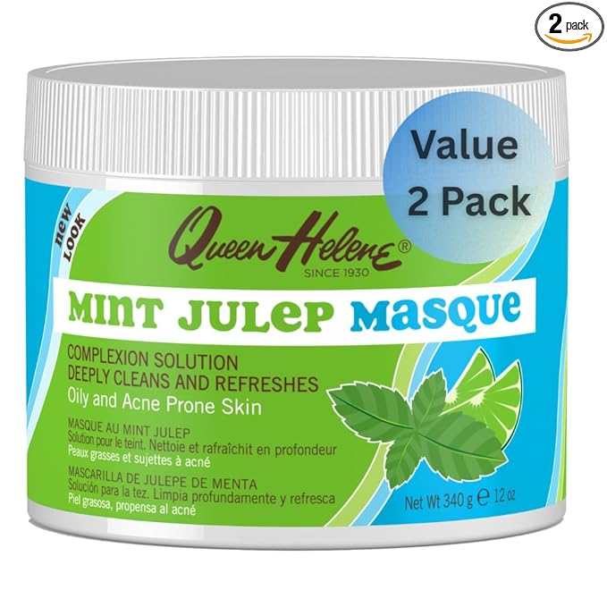 Queen Helene Jar Mint Julep Masque 12 Ounce (354ml) (2 Pack)