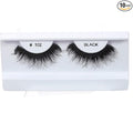 10 Pairs 100% Human Hair False Eyelashes Natural Black # 102