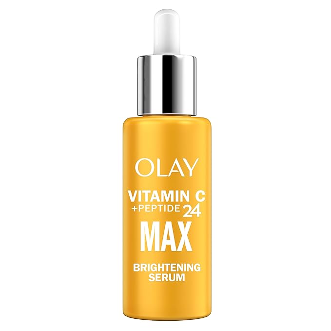 Olay Vitamin C Max Brightening Face Serum, Vitamin C Face Serum with Peptides, Brightening Face Serum for Radiance, Even Tone, Antioxidant Facial Serum for Glowing Skin, 1.3 Fl Oz