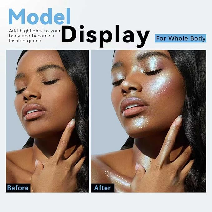 HOSAILY Holographic Duochrome Blue Green Glitter Eyeshadow Stick, Color Shift Shimmer Chameleon Eye Shadow Brightener Pencil, Silky Smooth Iridescent Sparkle Inner Corner Eye Highlighter Fairy Makeup
