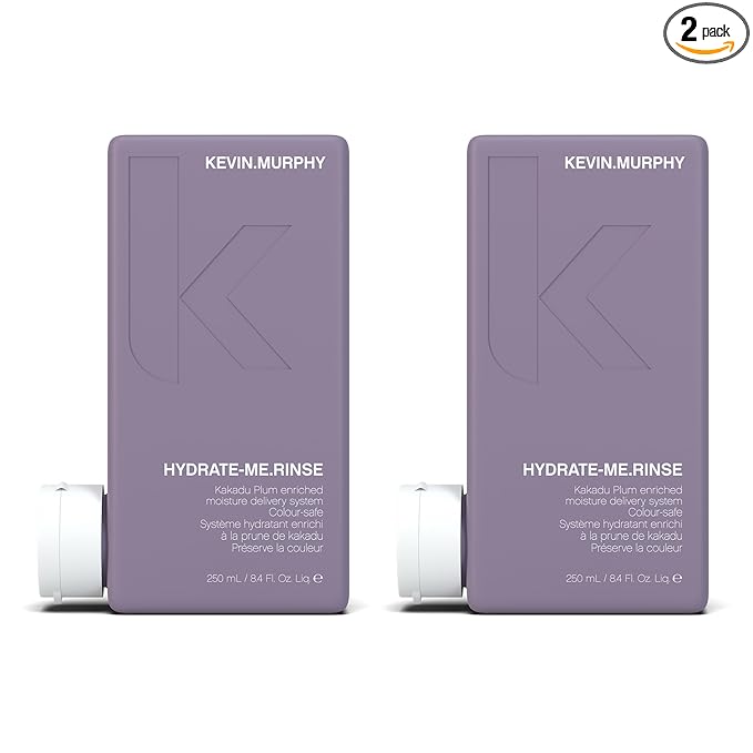 KEVIN.MURPHY HYDRATE-ME.RINSE - Moisturising Conditioner - For Normal & Dry Hair - Hair Repair - Colour Safe Conditioner - With Antioxidant Blend & Kakadu Plum - 250 mL / 8.4 fl oz (Pack of 2)