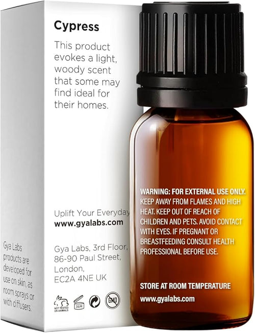 100% Pure Cypress Essential Oil - 0.34 Fl Oz - Cypress Oil for Hair, Skin, Diffuser, Aromatherapy & DIY Candle Making Scent