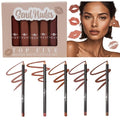 Italia Deluxe Exclusive Edition Top Five Lip Kit with Mousse Matte Lipsticks and Ultrafine Lipliners, Creamy, Highly Pigmented, Long Lasting Lip Makeup Combo