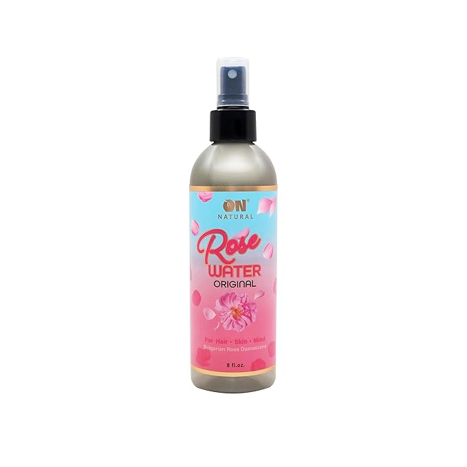 On Natural - Rose Water [Original] 8oz, Facial and Hair Mist for all day hydration