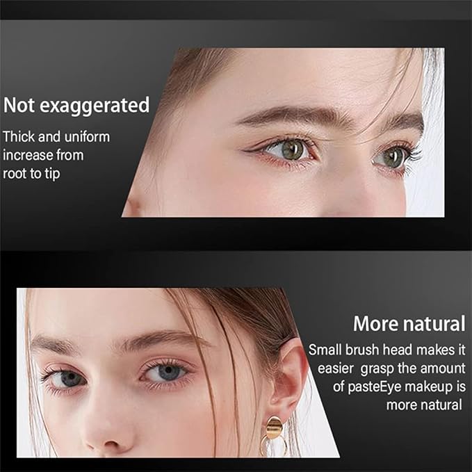 Waterproof Mascara for Fine Short Eyelash, Washable Voluminous Eyelash Mascara Intense Lengthening Mascara for Women, Black (0.1 fl. Oz)