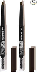 L.A. COLORS Browie Wowie Brow Pencil, Espresso CBP407 (Pack of 2)