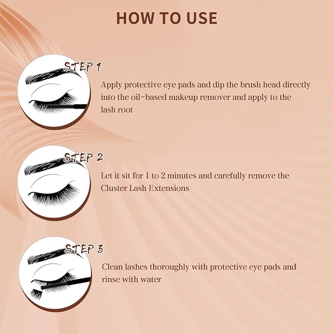 QUEWEL DIY Eyelash Extensions Kit, Lash Clusters 240 Pcs, Applicator Tool, Bond and Seal Super Hold, Glue Remover Easy to Apply at Home(30D+40D D MIX8-14)