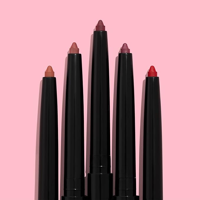 wet n wild Lip Liner, Plum Together, Matte | Retractable | Gel Formula | Pencil Format | Pack of 2