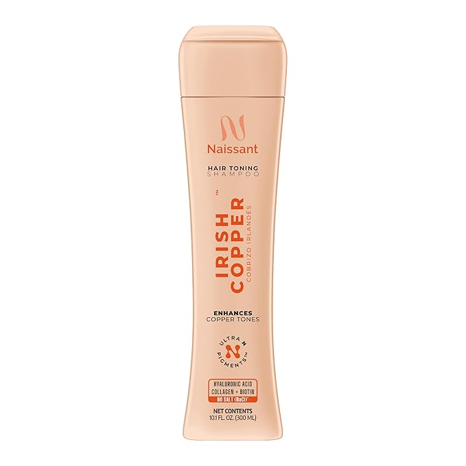 naissant Irish Copper Hair Toning Mask | Ultra High-Purity Pigments | Deposits Deep Copper Tone | Hyaluronic Acid, Collagen & Biotin | Paraben, Ammonia & Sulfate Free | 10.1 Fl. Oz