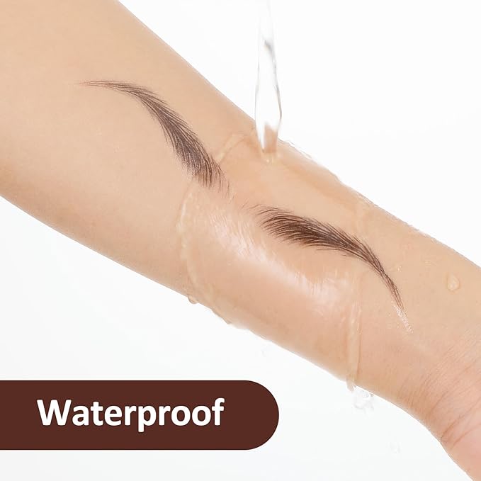 YUXIANLB 15 Sheets Waterproof Eyebrow Tattoo Fake Eyebrows Sticker 4D Hair-Like Eyebrow Tattoos Stickers Temporary Eyebrows Tattoo For Women Long-Lasting Eye Brow Christmas For Makeup Beginner