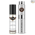 CA Perfume Duo Impression of Noir De Noir For Women And Men Perfume Layering Set Long Lasting Travel Size EDP + Body Oil Roll-On Bottle 0.27 Fl Oz+0.33 Fl Oz