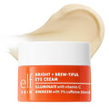 e.l.f. SKIN Bright + Brew-tiful Eye Cream Mini, Helps Brighten Appearance Of Undereye Dark Circles & Repair Puffiness, Vegan & Cruelty-Free