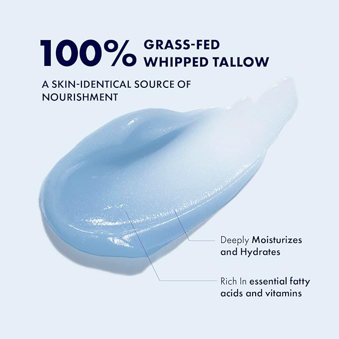 Copper Peptide GHK-Cu Beef Tallow: Grass-Fed Blue Balm for Mature Skin - Face and Body Moisturizer with Methylene Blue, Manuka Honey & Vitamin E – Natural Skincare for Dry & Sensitive Skin – 2PCS