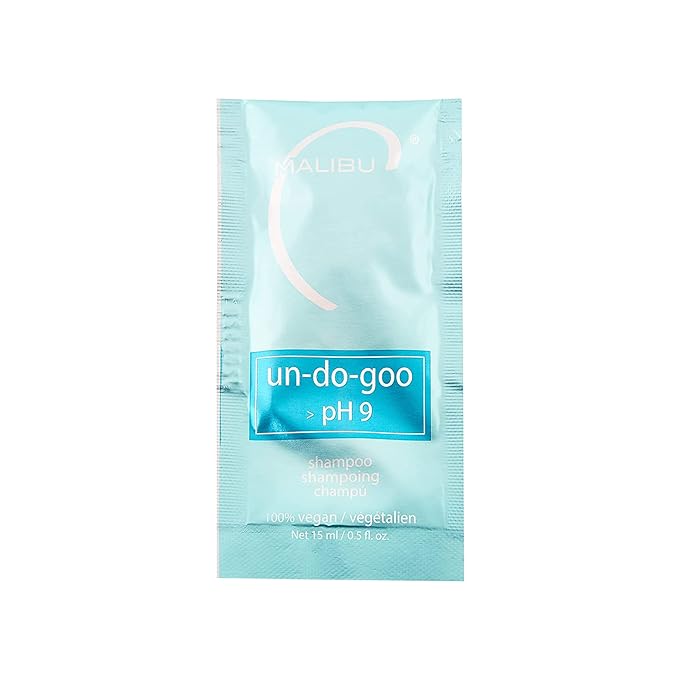 Malibu C. Un-Do-Goo Shampoo (1 Packet) - Clarifying Shampoo to Remove Product Build Up + Resins from Hair - Shine Restoring, Moisturizing Cleansing Shampoo