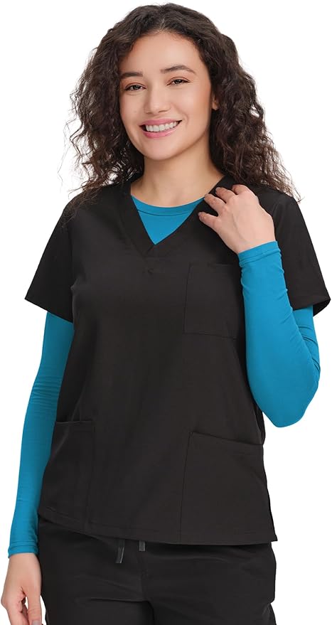 COZYFIT Scrub Undershirts Long Sleeve Women - Underscrub Comfort Tee