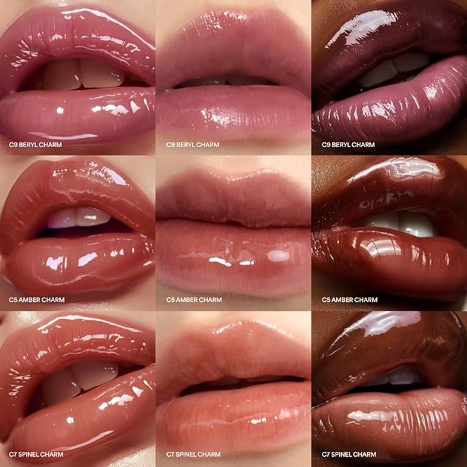 ENTROPY Makeup Glossy Lip Tint – Juicy Glow Line/Non-Sticky Hydrating Lip Gloss Tint, High Shine Finish, Buildable Sheer Color, Lip & Cheek Makeup - Beryl Charm (Soft Mauve Beryl) | glossy lip tint, Non-sticky lip tint, Juicy glow lip gloss