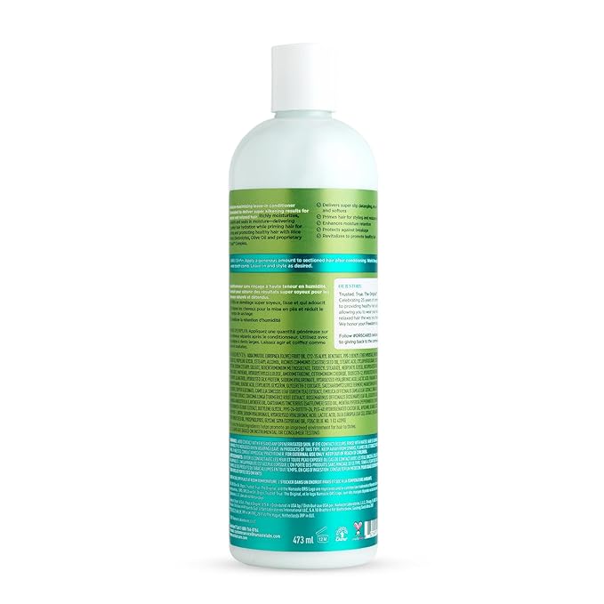 ORS Olive Oil Max Moisture Leave-In Conditioner with Rice Water and Electrolytes for Supercharged Hair Hydration 16.0 Ounces (Pack of 4)
