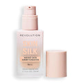 Revolution Skin Silk Radiant Satin Serum Foundation, Buildable Coverage with Hydrating Hyaluronic Acid for a Natural Finish, Vegan & Cruelty-Free, F5NW Light Skin Tones, 0.77 fl oz