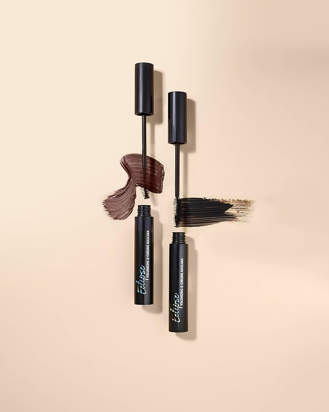 Lune+Aster Eclipse Volumizing & Curling Mascara - Brown - Volumizing & curling vegan tubular mascara that won't smudge, yet removes easily with warm water
