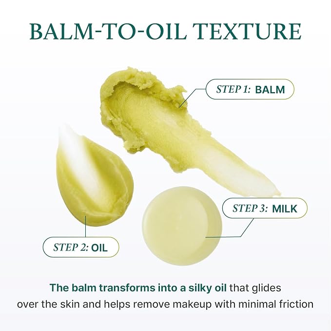 YADAH Green Tea Matcha Sorbet Cleansing Balm II (3.38 fl oz) – Makeup Remover for Sensitive Skin, Gentle Melting Balm, Hydrating, Residue-Free, Vegan