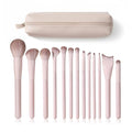 Kingtree Travel Makeup Brush Set, 13PCS Professional Makeup Brushes with Pouch, Portable Travel Makeup Brushes for Girls, Easy-taken Full Face Cosmetic Brushes for Beginners