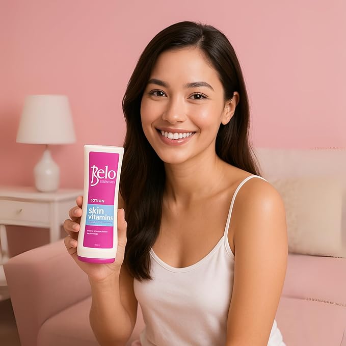 Belo Essentials Body Lotion - Fast-Absorbing Daily Moisturizing Cream for Smooth, Hydrated Skin – Lightweight All-Over Body Hydration with Non-Greasy Texture - 100ml x 3 Bottles