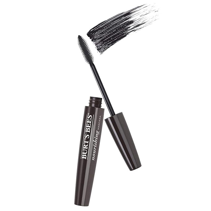 Burts Bees 100% Natural Nourishing Mascara, Classic Black - 0.4 Ounce (Pack of 2)
