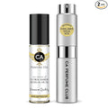 CA Perfume Duo Impression of Floral Amber Sensual Musk For Women And Men Perfume Layering Set Long Lasting Travel Size EDP + Body Oil Roll-On Bottle 0.27 Fl Oz+0.33 Fl Oz