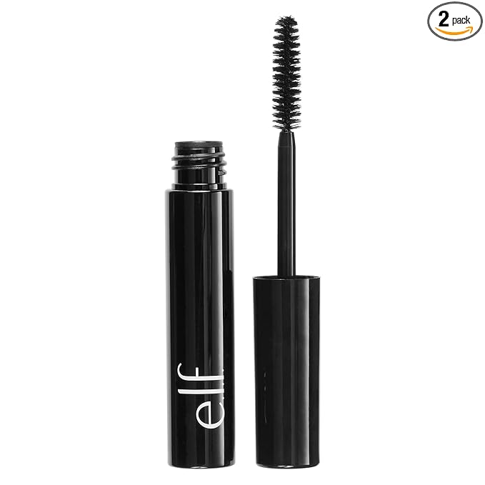 e.l.f. Volumizing Mascara, Mascara For Fuller, Thicker-Looking Lashes, Enriched With Vitamin E, Black