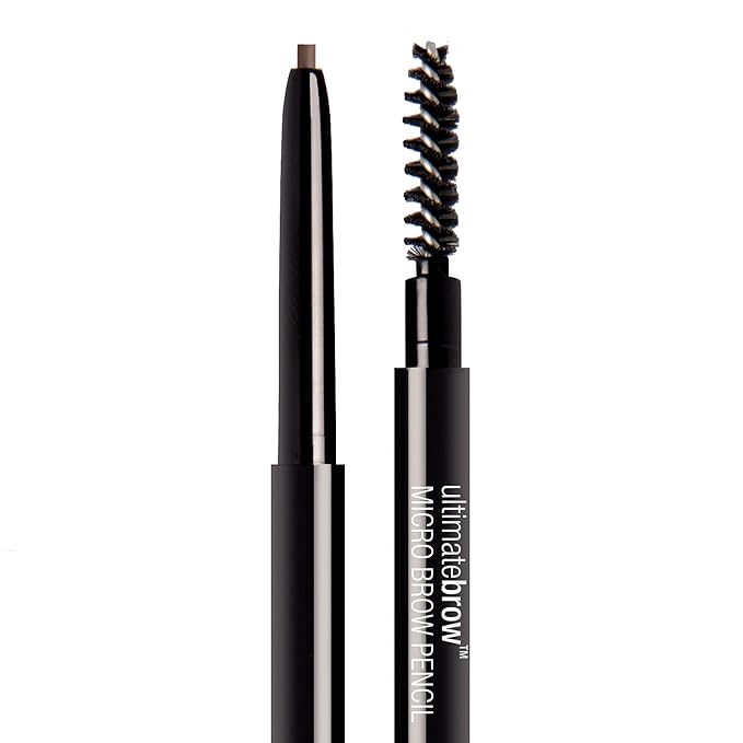wet n wild Ultimate Brow Micro Eyebrow Retractable Pencil Bundle, Ash Brow Ultra Fine 1.5mm Tip & Soft Brown Ultra Fine 1.5mm Tip