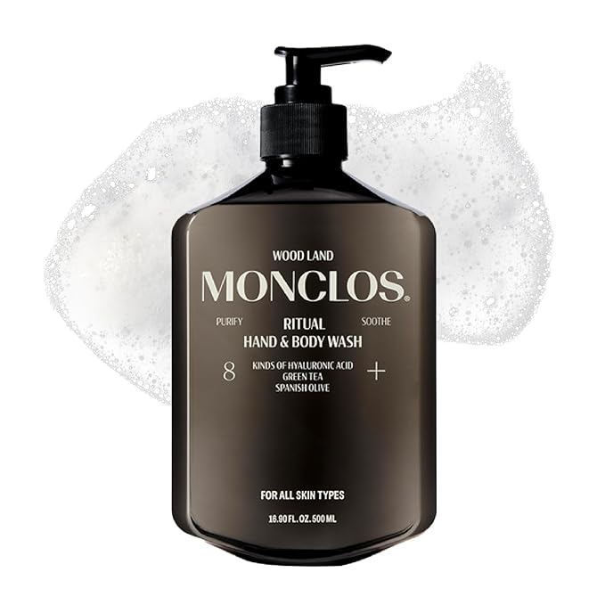 Ritual Hand & Body Wash (16.9 fl oz) - Hydrating pH-Balanced Body Cleanser with Olive Oil, 8-Complex Hyaluronic Acid, and Ceramides for Smooth and Comfortable Skin