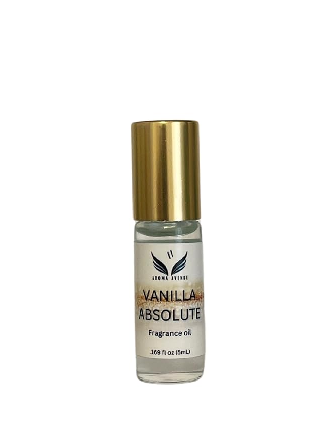 Vanilla Absolute 5ml Rollerball Perfume Oil -Alluring Absolute Vanilla Scent for Women - Long-lasting Fragrance - Perfect for Everyone's Special Occasions Fragrance -Elegant and Travel size Oil