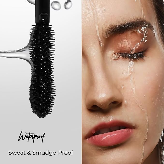 SACE LADY Black Mascara, Extra Volume Lengthening Eyelashes Mascara, Long Wearing Natural-Looking Smudge-Proof No Clumping Eye Makeup