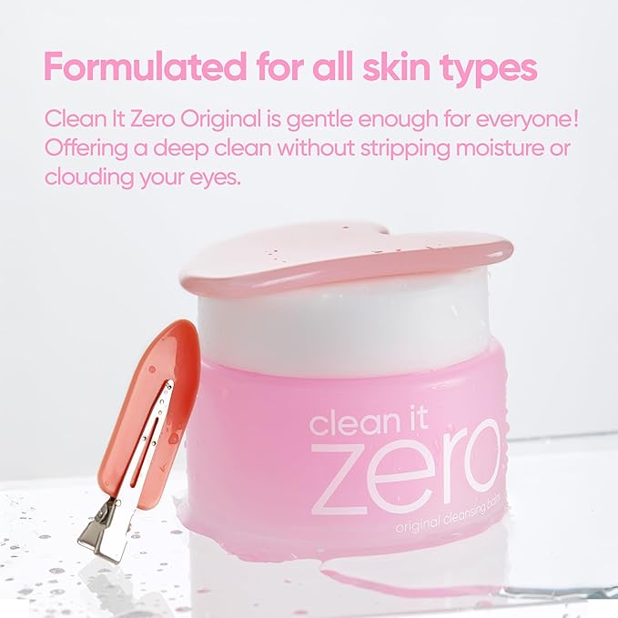 BANILA CO Clean it Zero Original Cleansing Balm | Korean Makeup Remover, Cleansing Oil, Facial Cleanser for All Skin Types | Vegan | Made with Acerola Berry & Vitamin C (100ml / 3.38 fl. oz)