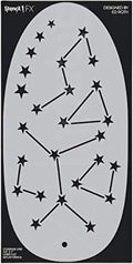 Stencil1FX - Constellations Stars Eye Makeup Stencil for Costumes, Dress Up, Halloween, Cosplay, Face Painting, Raves, Festivals, Parades, Parties