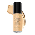Milani Conceal + Perfect 2-in-1 Foundation + Concealer for a Flawless Complexion, Under Eye Corrector, Cover Redness and Imperfections, Waterproof and Sweatproof - 01-Creamy Vanilla