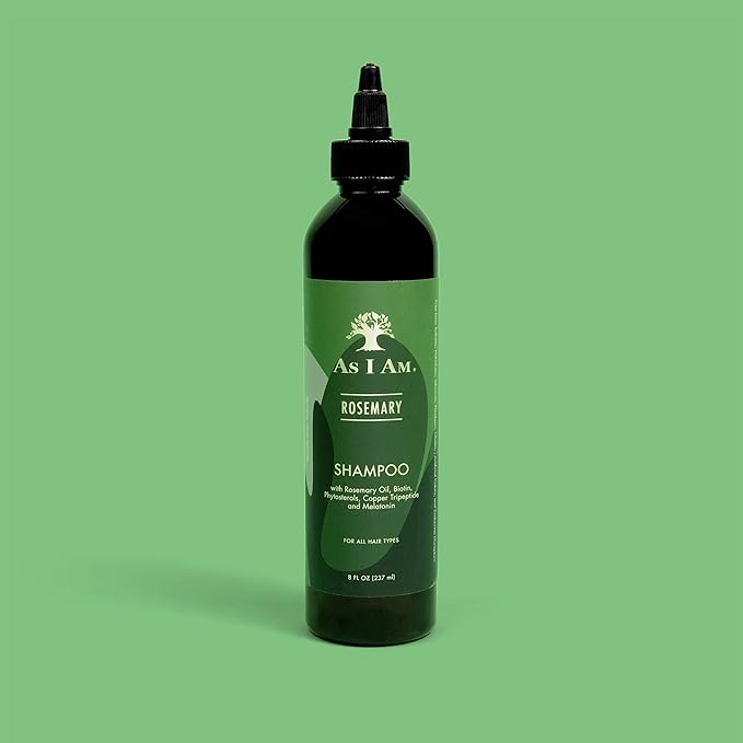 As I Am Rosemary Shampoo 8 oz - Scalp Treatment for Hair Density - with Biotin & Saw Palmetto