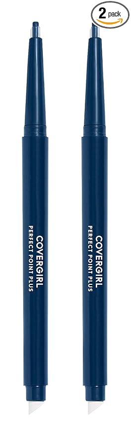 COVERGIRL Perfect Point Plus Eyeliner Pencil, Midnight Blue, 0.008 Ounce (Pack of 2)