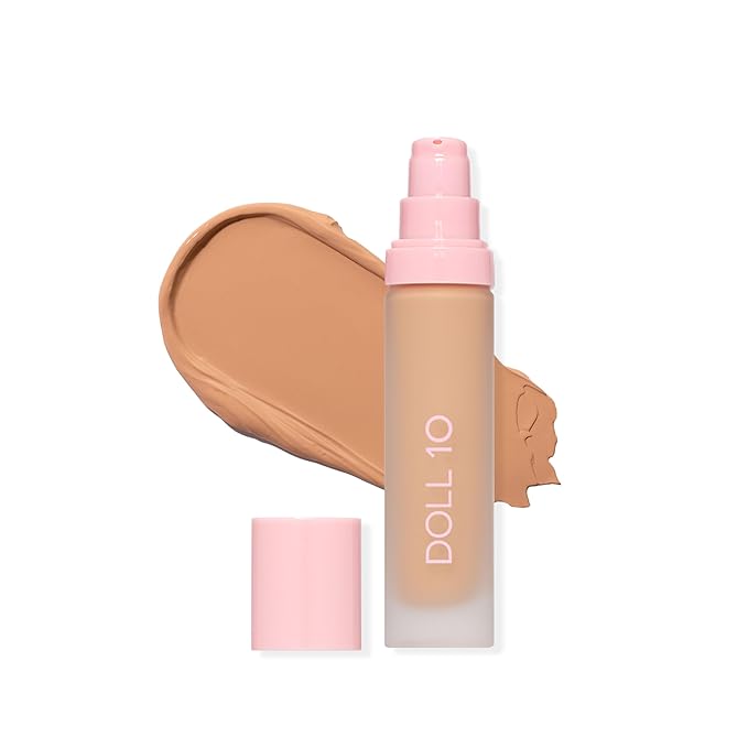 T.C.E. Super Coverage Serum Full Coverage Foundation Makeup for Mature Skin – Hydrating Formula w/Peptides – Full Coverage Makeup – Clean, Vegan, Cruelty-Free - 60 Day Supply - (Medium)